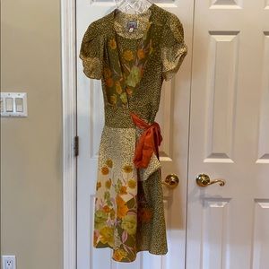 Silk Anthropologie dress